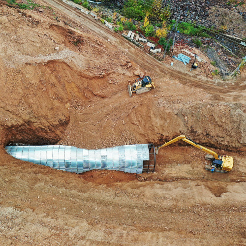 The Russell Portal upgrade was completed in October of 2023, and will allow for ease of access for the fleet of 20 ton+ trucks and 4-6 yard loaders, as well as the installation of a 300hp compressor and mainline fan.
